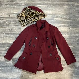 Girls (M)8/10 coat with detachable hood